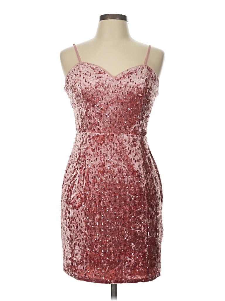 Pre-owned Maniju Cocktail Dress In Burgundy