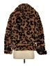 Avec Les Filles 100% Polyester Animal Print Brown Faux Fur Jacket Size XS - photo 2