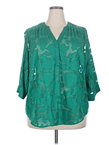 Torrid 3/4 Sleeve Blouse (view 1)