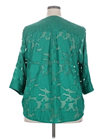 Torrid 3/4 Sleeve Blouse (view 2)