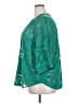 Torrid 100% Polyester Green 3/4 Sleeve Blouse Size 2X Plus (2) - photo 5
