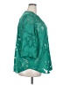 Torrid 100% Polyester Green 3/4 Sleeve Blouse Size 2X Plus (2) - photo 4
