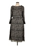 Talbots Animal Print Gray Casual Dress Size XL - photo 2