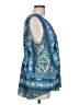 One World Blue Sleeveless Blouse Size L - photo 4