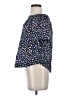 J.Crew 100% Cotton Polka Dots Blue Short Sleeve Blouse Size 4 - photo 5