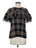 J.Crew 100% Polyester Black Short Sleeve Blouse Size 4 - photo 1