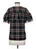 J.Crew 100% Polyester Black Short Sleeve Blouse Size 4 - photo 2