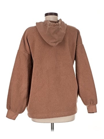 Madewell (Re)sourced Fleece Bubble-Sleeve Hoodie Sweatshirt (view 2)