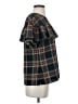 J.Crew 100% Polyester Black Short Sleeve Blouse Size 4 - photo 4
