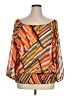 Spense 100% Polyester Orange 3/4 Sleeve Blouse Size XL - photo 1