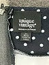 Unique Vintage 100% Polyester Polka Dots Black Overalls Size L - photo 3