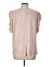 Adrienne Pink Short Sleeve Blouse Size L - photo 2