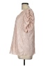 Adrienne Pink Short Sleeve Blouse Size L - photo 5