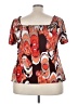 L.A. Blues Orange Short Sleeve Blouse Size 18 - photo 2