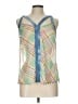 Zio 100% Polyester Green Sleeveless Blouse Size L - photo 1