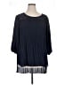 Cato 100% Polyester Blue Long Sleeve Blouse Size 16W - photo 1