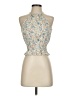 Paper Crane 100% Polyester Blue Sleeveless Blouse Size XS - photo 1