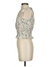 Paper Crane 100% Polyester Blue Sleeveless Blouse Size XS - photo 5