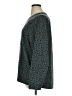 Lou & Grey Animal Print Green Pullover Sweater Size XL - photo 5