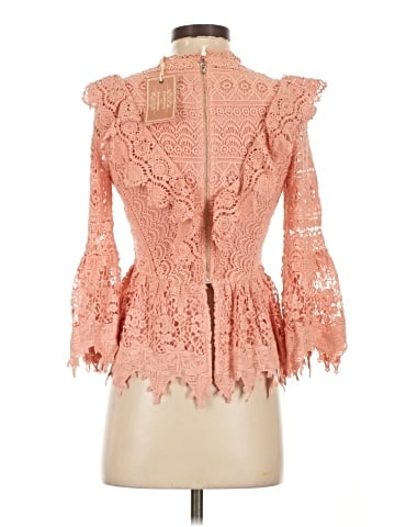 Champagne & Strawberry 3/4 Sleeve Top (view 2)