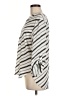 Como Black Stripes Ivory 3/4 Sleeve Blouse Size M - photo 5