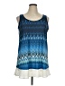 Crystal-Kobe Blue Sleeveless Blouse Size XL - photo 1
