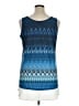 Crystal-Kobe Blue Sleeveless Blouse Size XL - photo 2