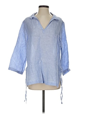 Isaac Mizrahi 3/4 Sleeve Button-Down Shirt (view 1)