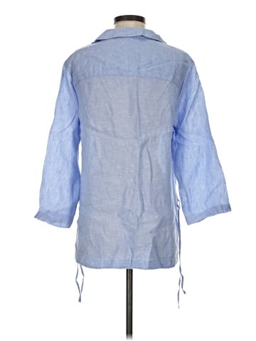 Isaac Mizrahi 3/4 Sleeve Button-Down Shirt (view 2)