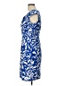 Travelsmith Print Blue Casual Dress Size 10 - photo 5