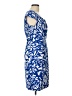 Travelsmith Print Blue Casual Dress Size 10 - photo 4