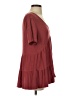 Glam Burgundy Short Sleeve Top Size S - photo 4