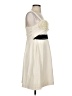 Deletta 100% Cotton Ivory Cocktail Dress Size S - photo 4