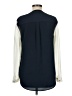 DKNYC 100% Polyester Color Block Blue Long Sleeve Blouse Size M - photo 2