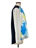 DKNYC 100% Polyester Color Block Blue Long Sleeve Blouse Size M - photo 4