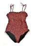 Decree Animal Print Red One Piece Swimsuit Size 1X - photo 1