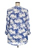 C.D. Daniels Blue 3/4 Sleeve Blouse Size 2X - photo 2