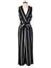 H&M 100% Polyester Stripes Black Jumpsuit Size 8 - photo 1