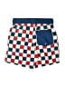 Wave Zone 100% Polyester Checkered-gingham Blue Board Shorts Size 8 - photo 2