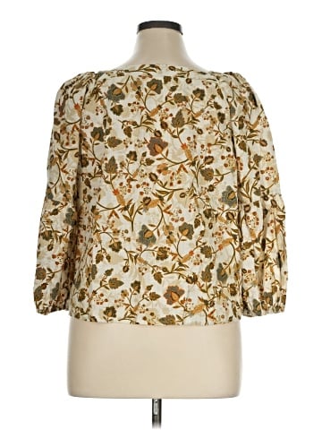 a.n.a. A New Approach 3/4 Sleeve Blouse (view 2)