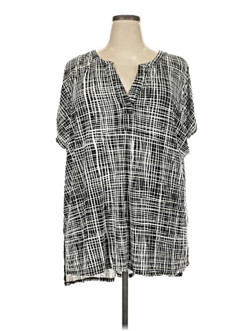 Woman Within Short Sleeve Blouse (view 1)