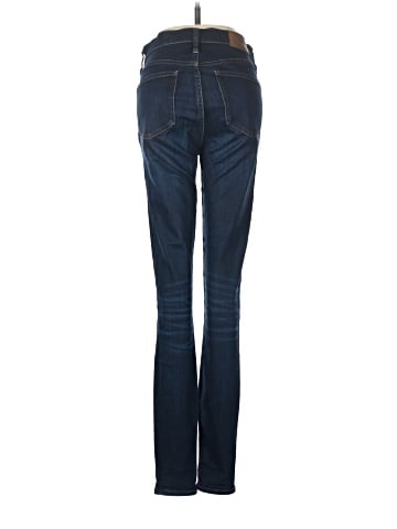 Madewell Taller 9" Mid-Rise Skinny Jeans in Larkspur Wash: TENCEL&trade; Denim Edition (view 2)