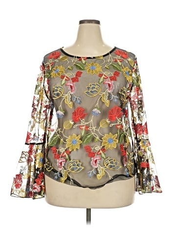 impulsive Long Sleeve Blouse (view 1)