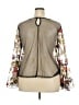 impulsive 100% Nylon Silver Long Sleeve Blouse Size 2X - photo 2