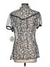 Chenault 100% Cashwool Silver Short Sleeve Blouse Size L - photo 2
