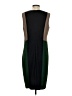 NISSA 100% Polyester Color Block Green Black Casual Dress Size S (estimated) - photo 2