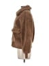 Gap 100% Polyester Brown Faux Fur Jacket Size Med Petite - photo 5