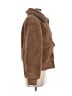 Gap 100% Polyester Brown Faux Fur Jacket Size Med Petite - photo 4