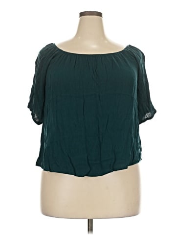 Unique Spectrum Short Sleeve Blouse (view 1)