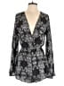 Kaitlyn 100% Rayon Paisley Black Romper Size S - photo 1